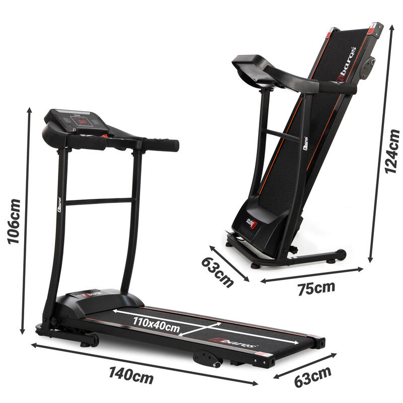 Bieżnia treningowa elektryczna AbarQs fitness BZ-402