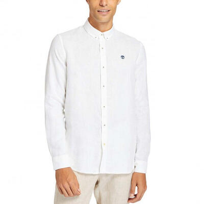 Camisa de manga larga Mill River Slim Fit Talla L Blanco - TB0A2DC3100
