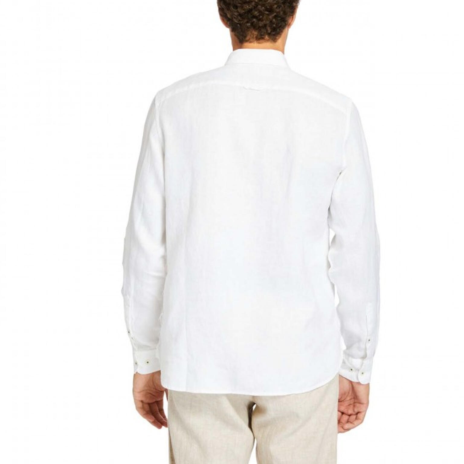 Chemise à manches longues Mill River Slim Fit Blanc - TB0A2DC3100 2/5