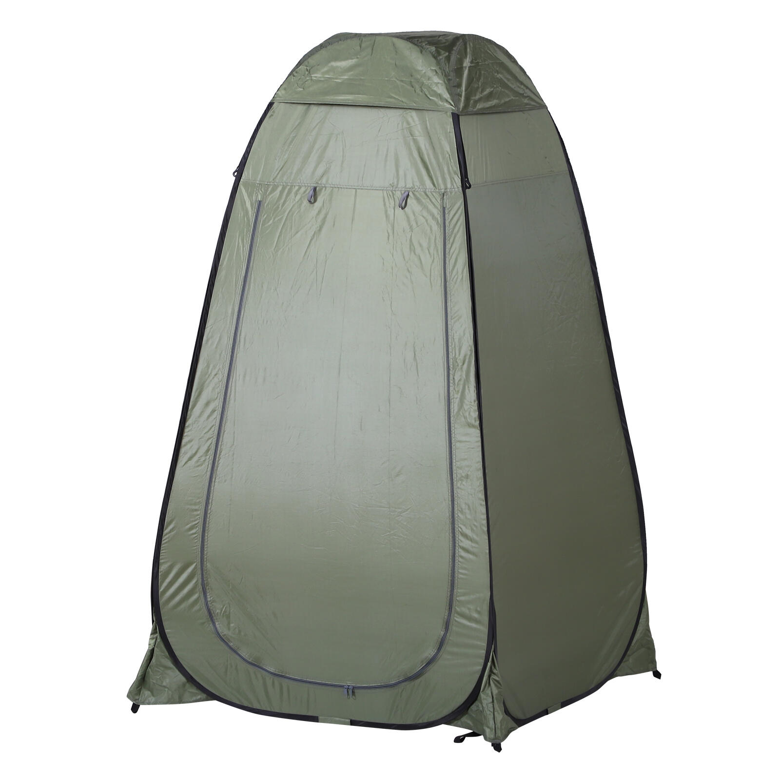 Barraca de duche para campismo 120cmx120cmx190cm verde outsunny