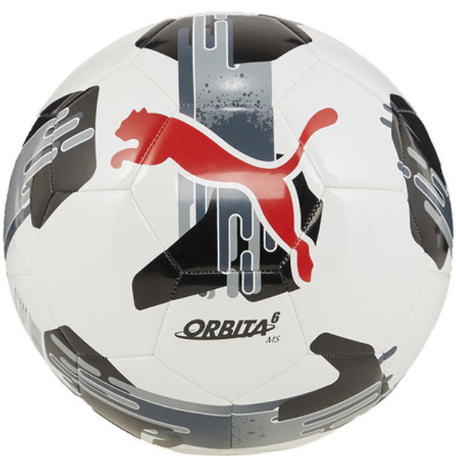 Orbita 6 Voetbal (Wit/Grijs/Rood) 2/4