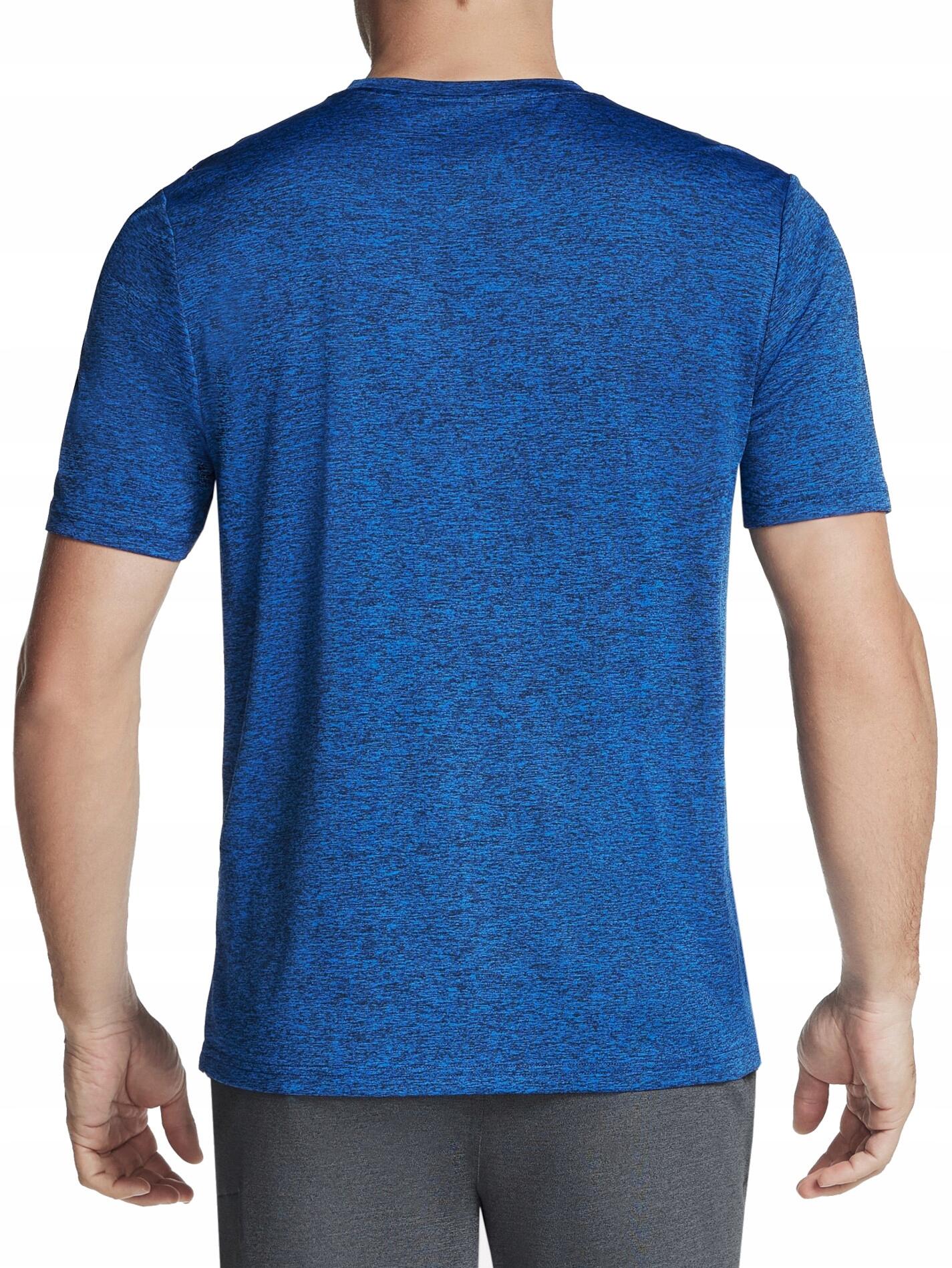 KOSZULKA męska SKECHERS TS233-BLRD szybkoschnąca treningowa granatowy S 4/4