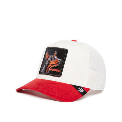 Cappello Unisex Cane bco/rosso 101-1862-RED