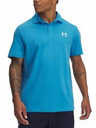 KOSZULKA POLO UNDER ARMOUR męska 1386608-452 z kołnierzykiem niebieska XL
