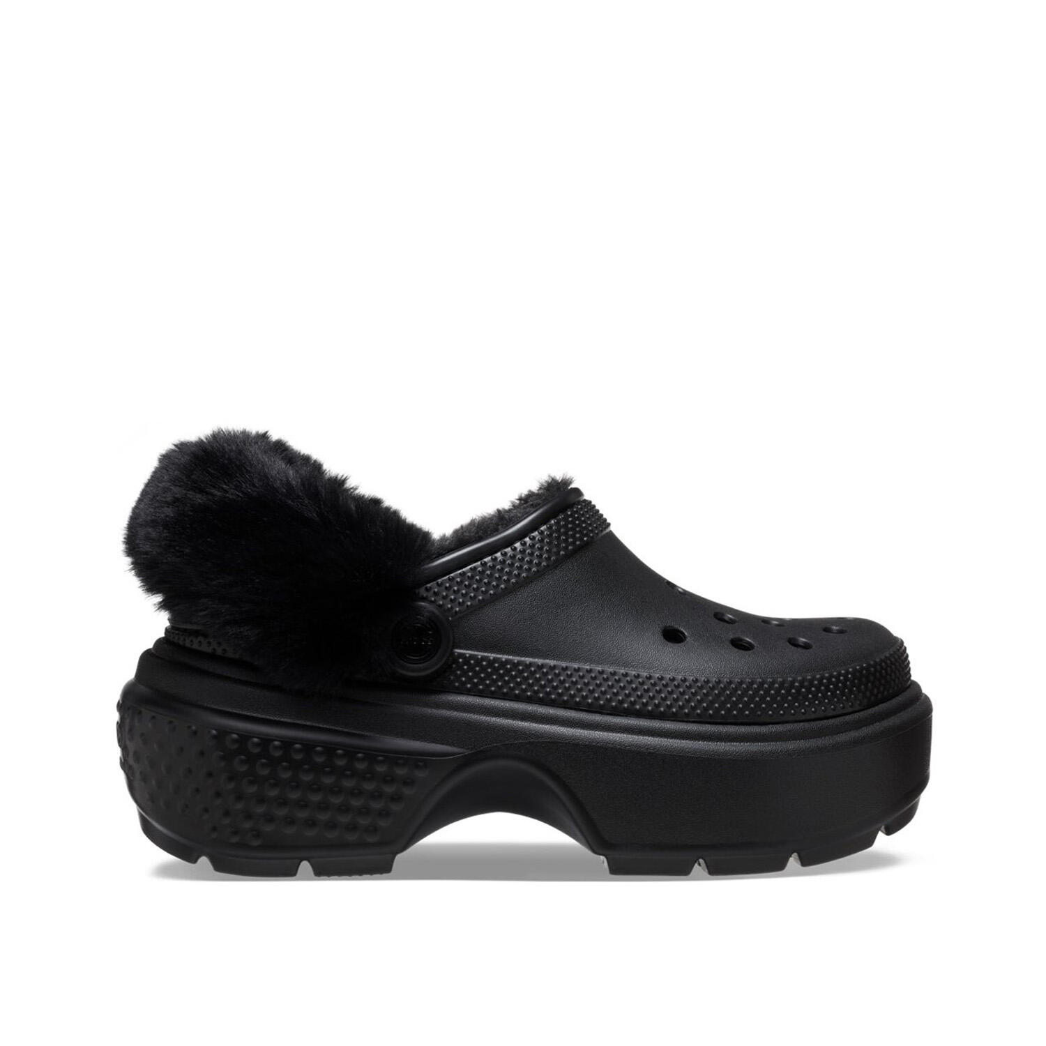 Crocs - tamanco forrado stomp preto 208546-001