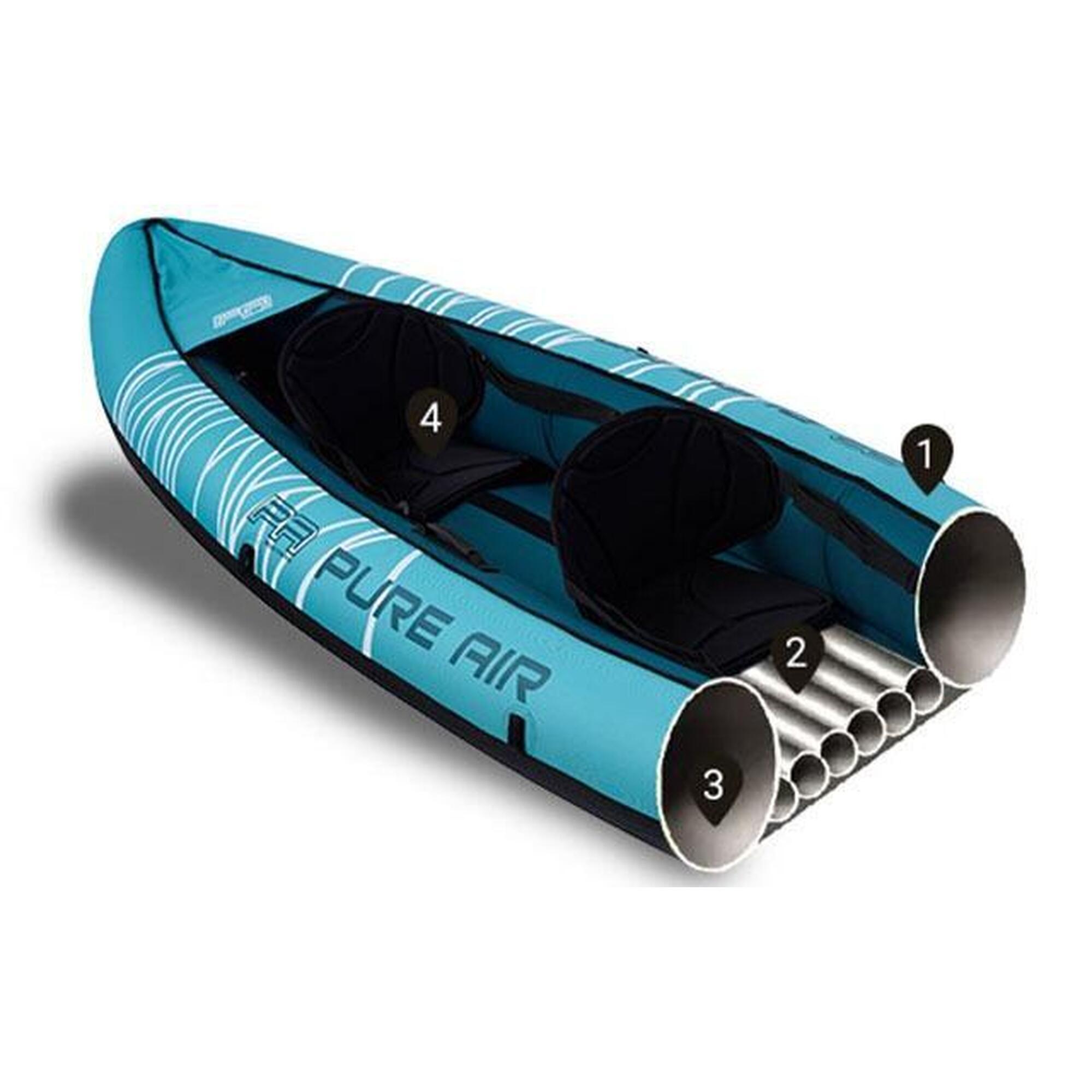 Nadmuchiwany kajak aqua marina pure air sparkle 3-osobowy 390