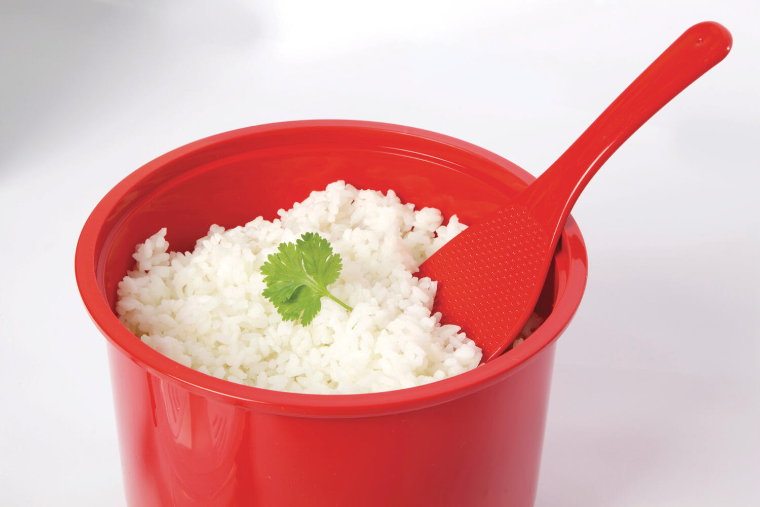 Rýžovar pro přípravu rýže v mikrovlnné troubě Microwave™ 2,6 l, červená 4/7