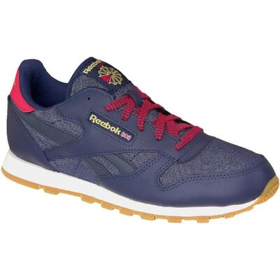 Reebok Classic Leather DG , dziewczęce buty sportowe, Granatowe
