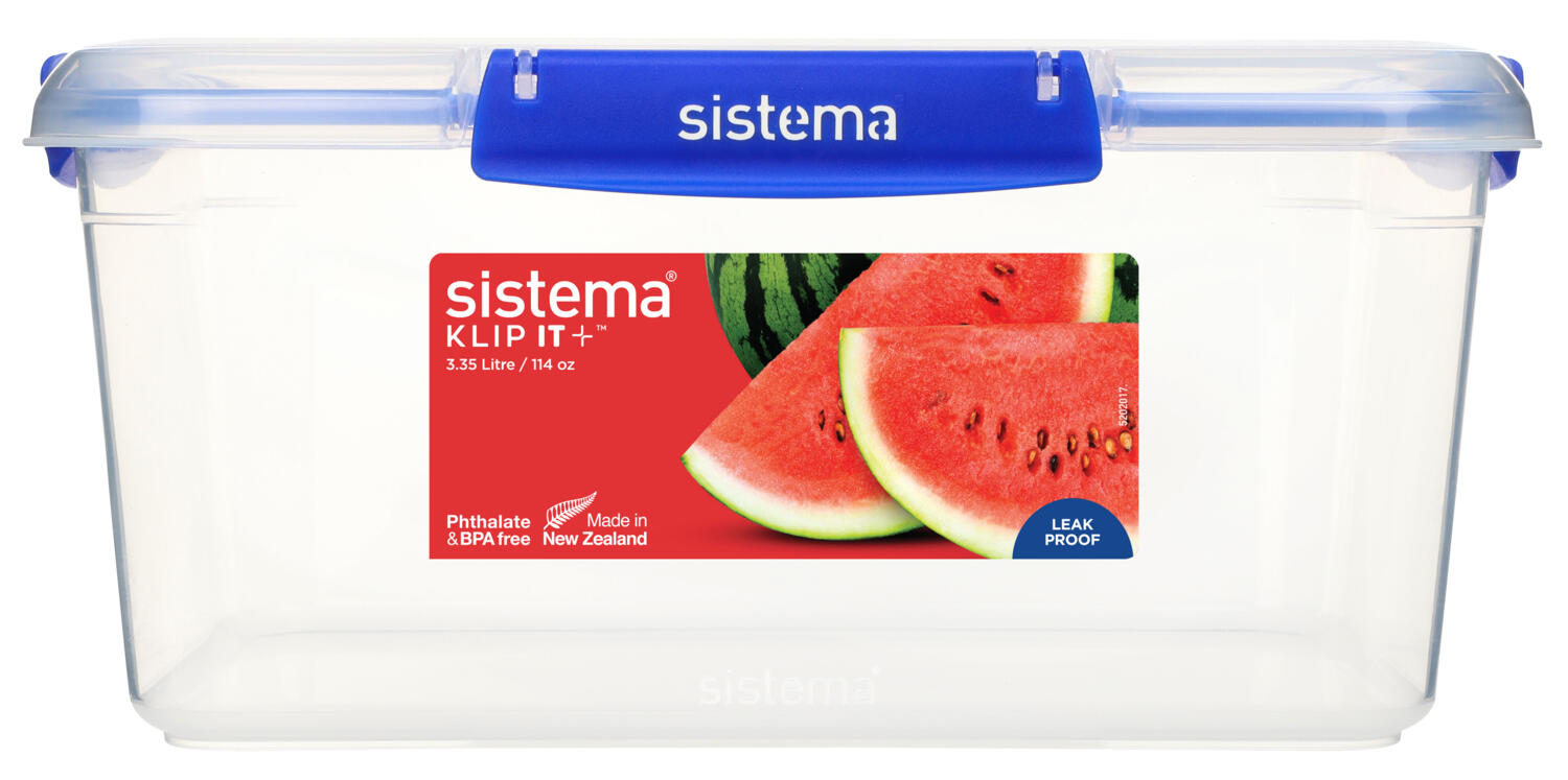 Vodotěsná krabička na jídlo KLIP IT PLUS™ 4 klipy 3,35 l 3/4