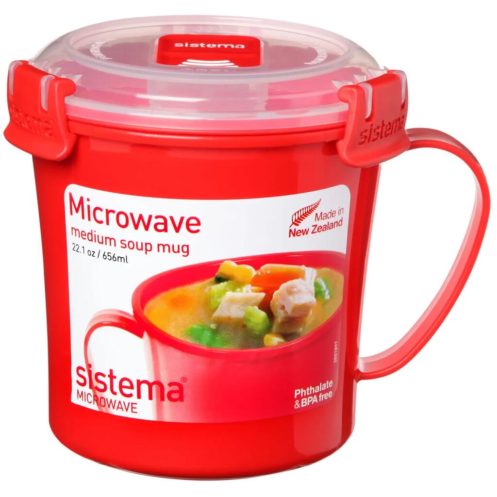 Hrnček na polievku na ohrev v mikrovlnnej rúre 656 ml