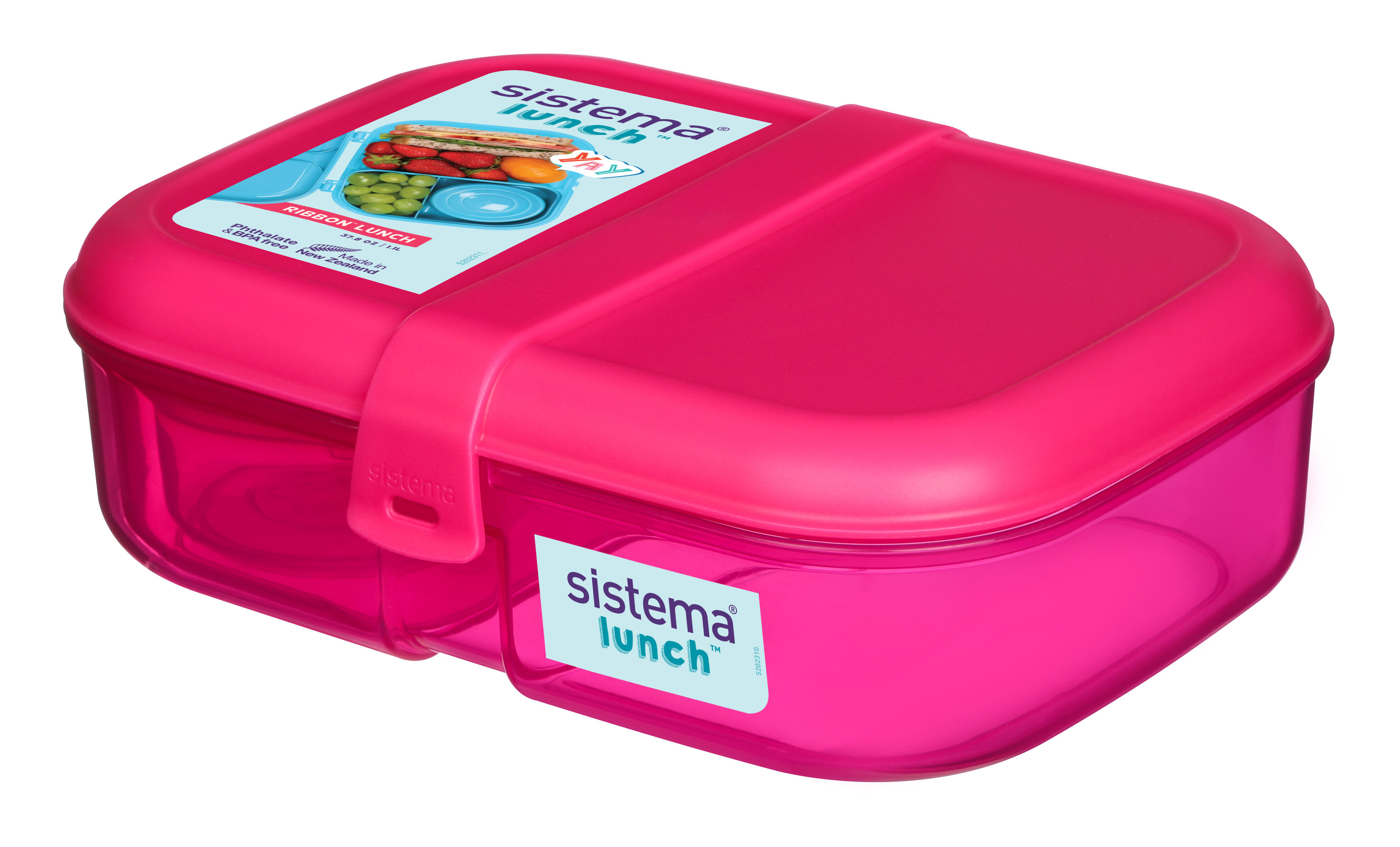 SISTEMA Tříkomorový svačinový box Lunch™ s nádobou na jogurt nebo dip 1,1 l