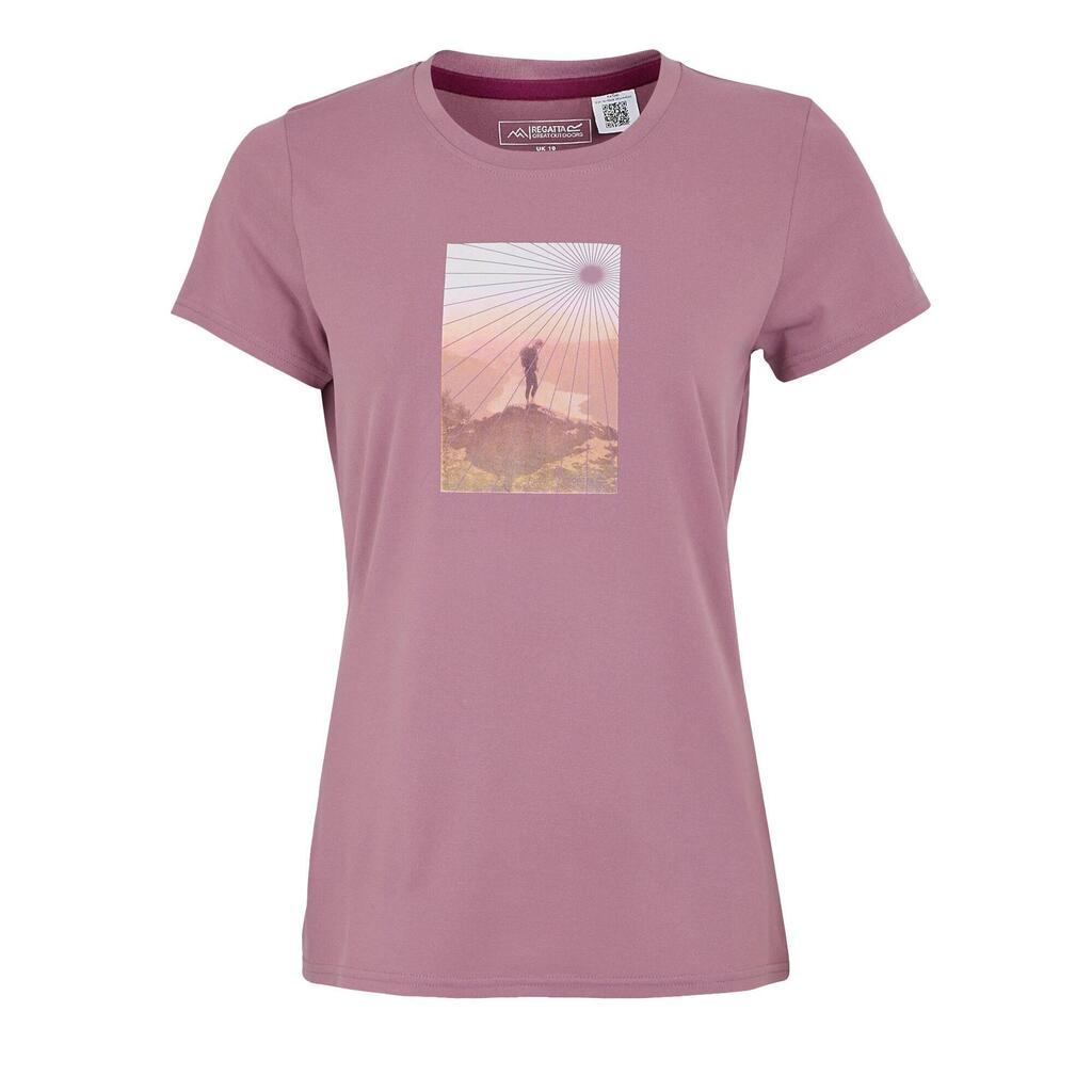 Womens/Ladies Fingal Sunburst Stretch TShirt (Lilas)