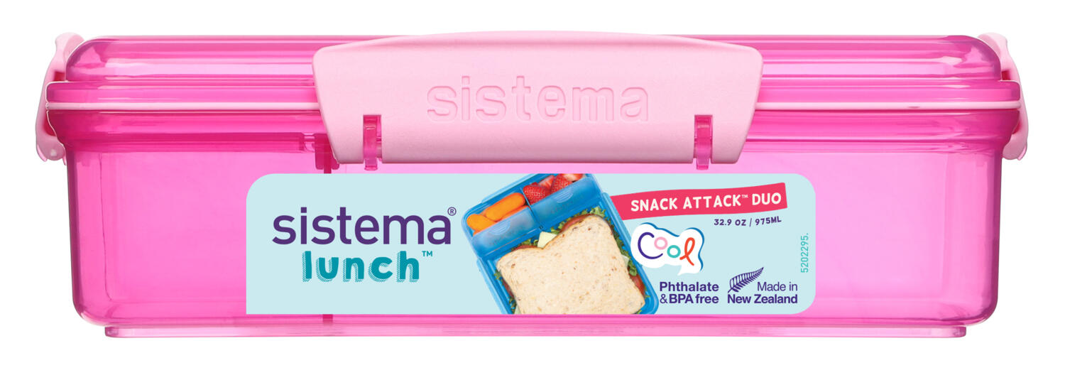 Snack Box Lunch Snack Attack Duo z 2 oddzielnymi przegródkami 975 ml 2/2
