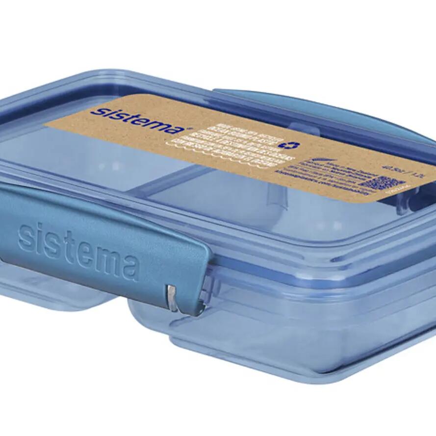 Delený desiatový box s 2 priehradkami Ocean Bound TO GO™ 350 ml