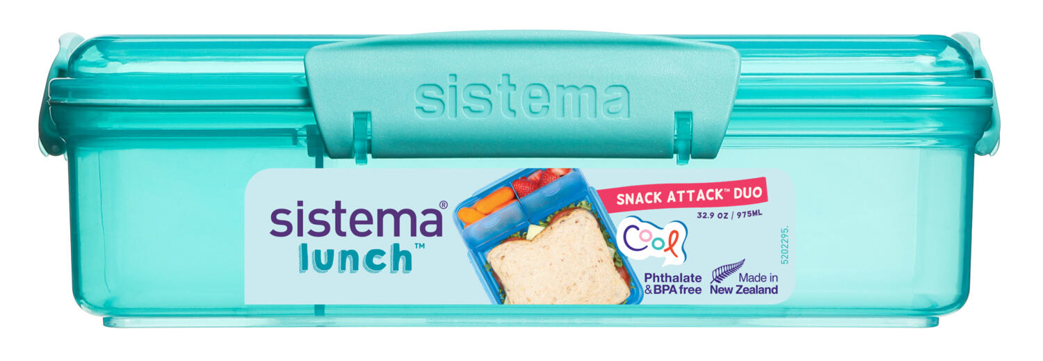 Snack Box Lunch Snack Attack Duo z 2 oddzielnymi przegródkami 975 ml 2/2