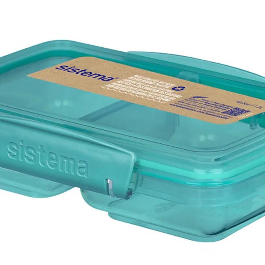 Delený desiatový box s 2 priehradkami Ocean Bound TO GO™ 350 ml