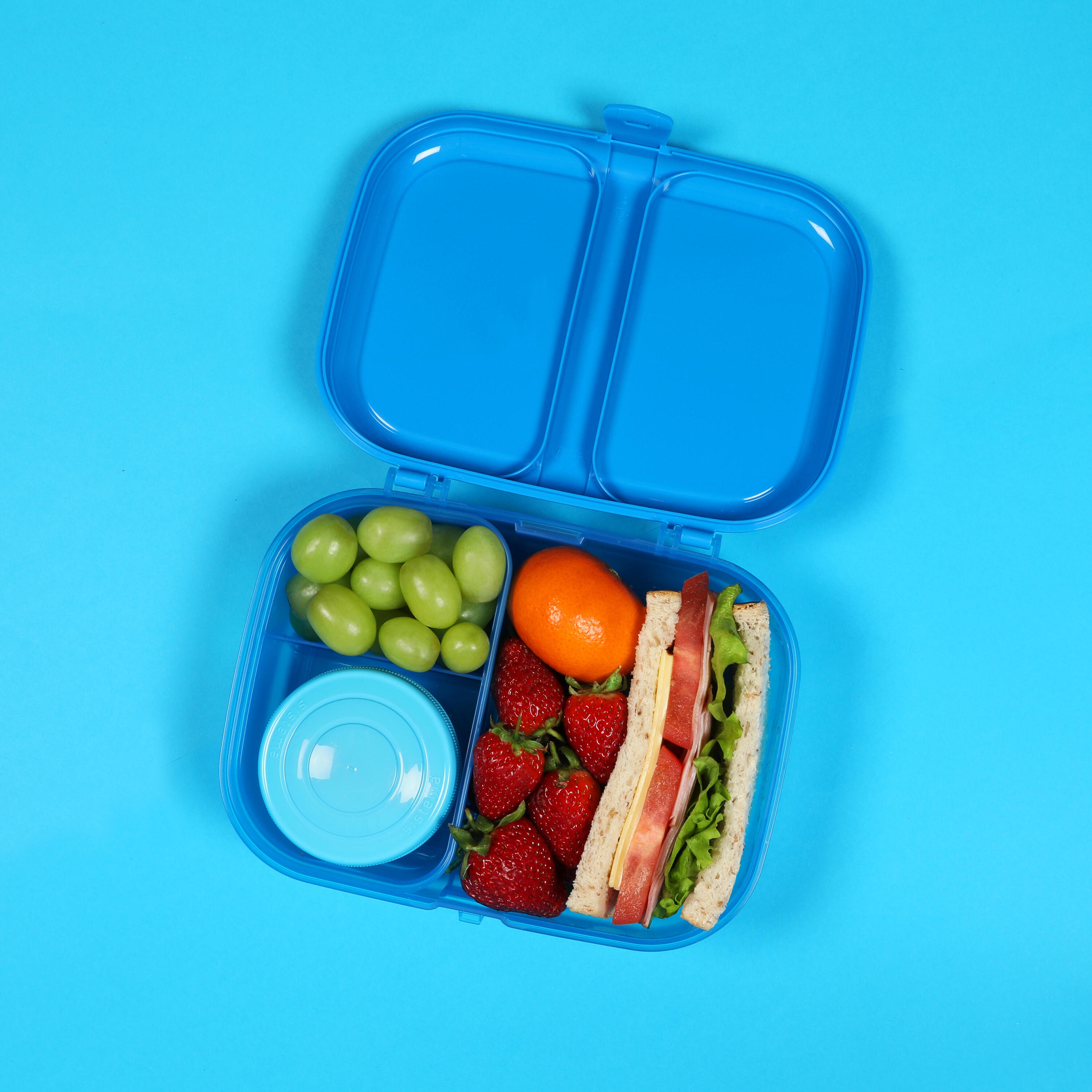 Tříkomorový svačinový box Lunch™ s nádobou na jogurt nebo dip 1,1 l 4/4