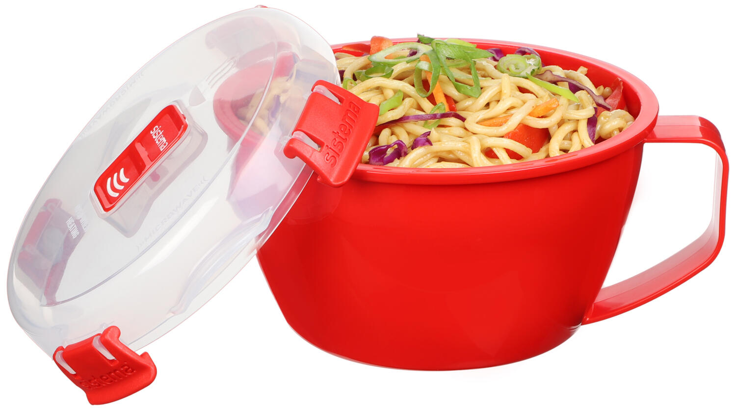 Dóza na ohřev jídla v mikrovlnné troubě Microwave™ 940 ml, červená 4/6
