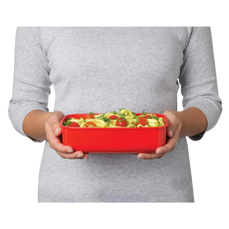 Microwave™ Krabička na ohřev jídla 1,25 l, červená