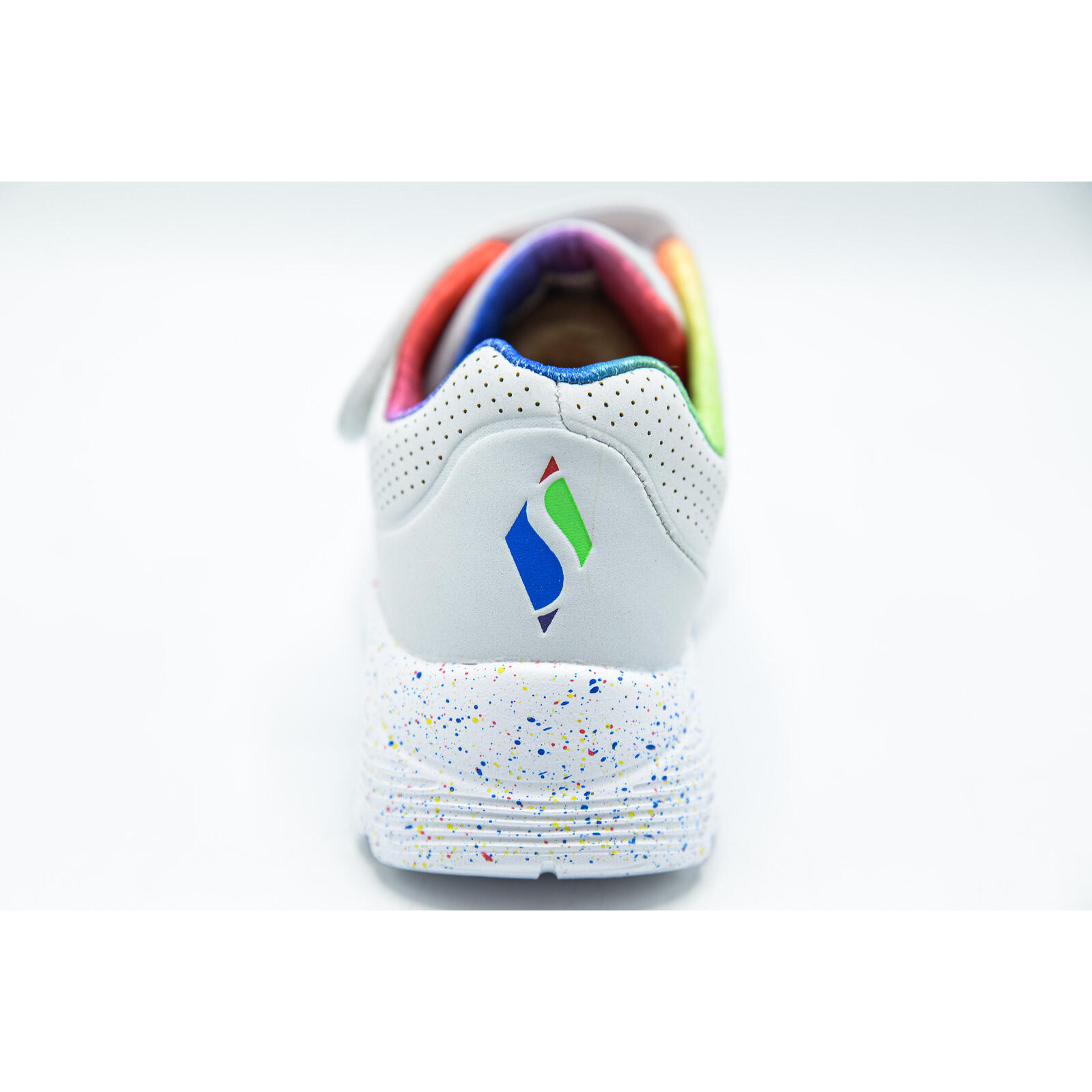 Baskets Skechers Uno LiteRainbow Specks, Blanc, Enfants 4/5