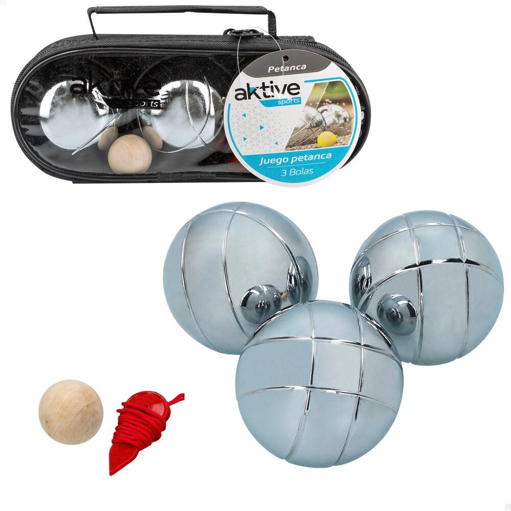 Estojo de petanca com 3 bolas Aktive Sports