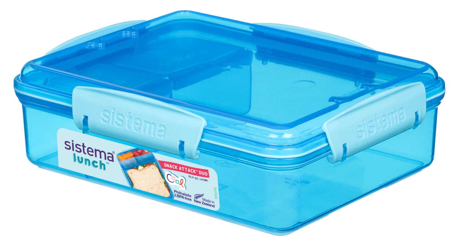 SISTEMA Dělený svačinový box Lunch™ se 2 oddělenými přihrádkami 975 ml