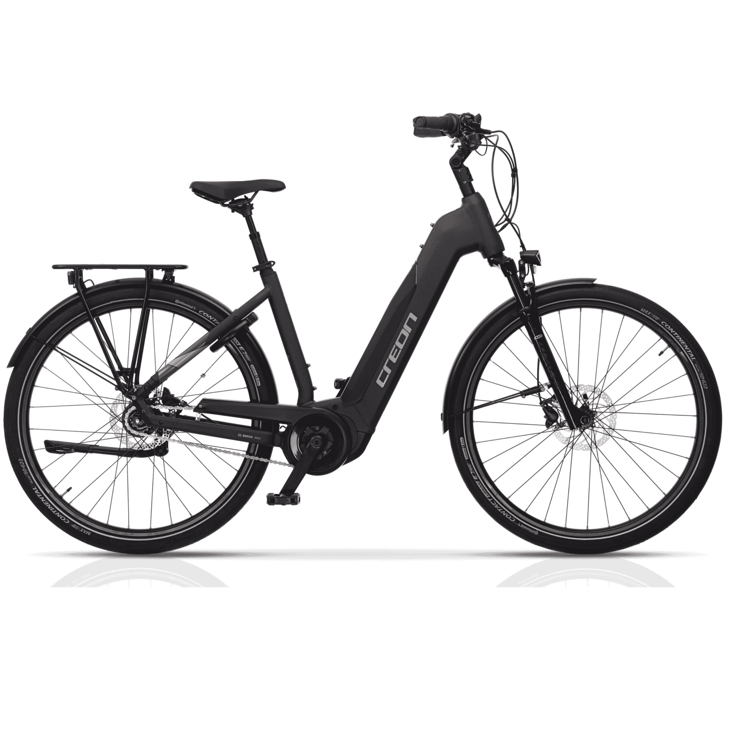 Airtracks - 28" Femmes Vélo Électrique City Motive Tf 1.7 Ls Trekking Bike Bosch Active Line - Vélo Ville - Noir - 46 Cm - Decathlon
