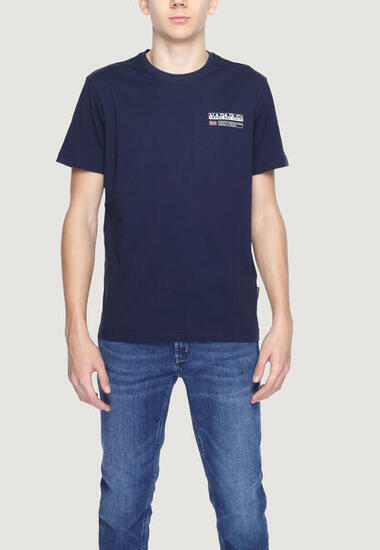 t-shirt crop top S-KASBA HOMME bleu