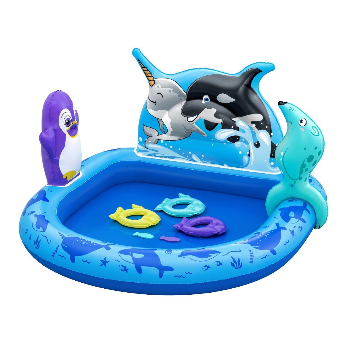 BESTWAY Bestway Polar Pals Kids Water Play Centre, Inflatable Paddling Pool