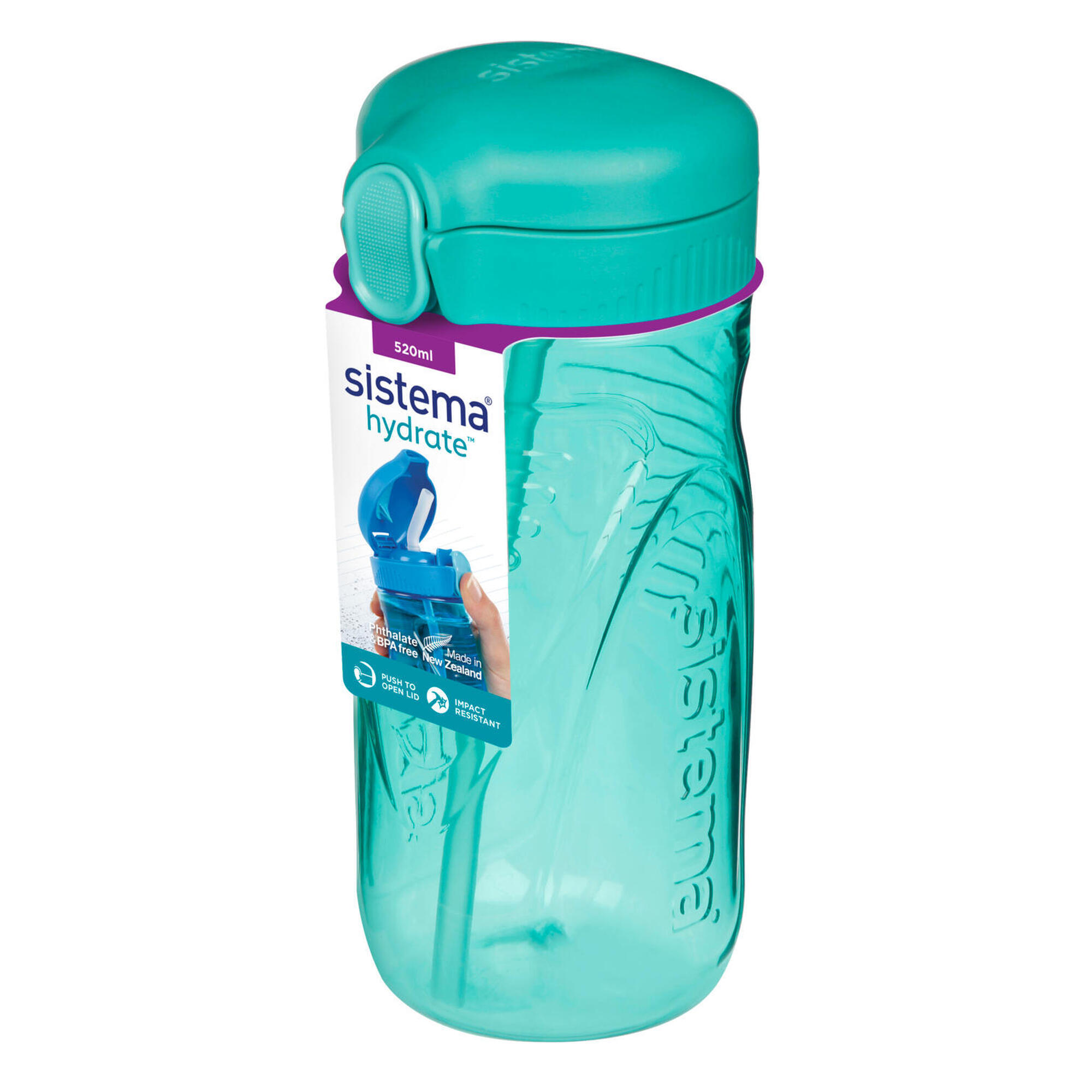 SISTEMA Dětská láhev s brčkem Hydrate™ Quick Flip Top 520 ml
