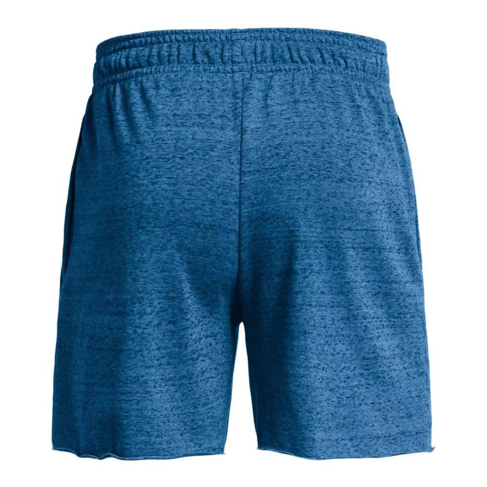 Pantalones Cortos Hombre Under Armour Rival Terry 6 Azul Marino 2/5
