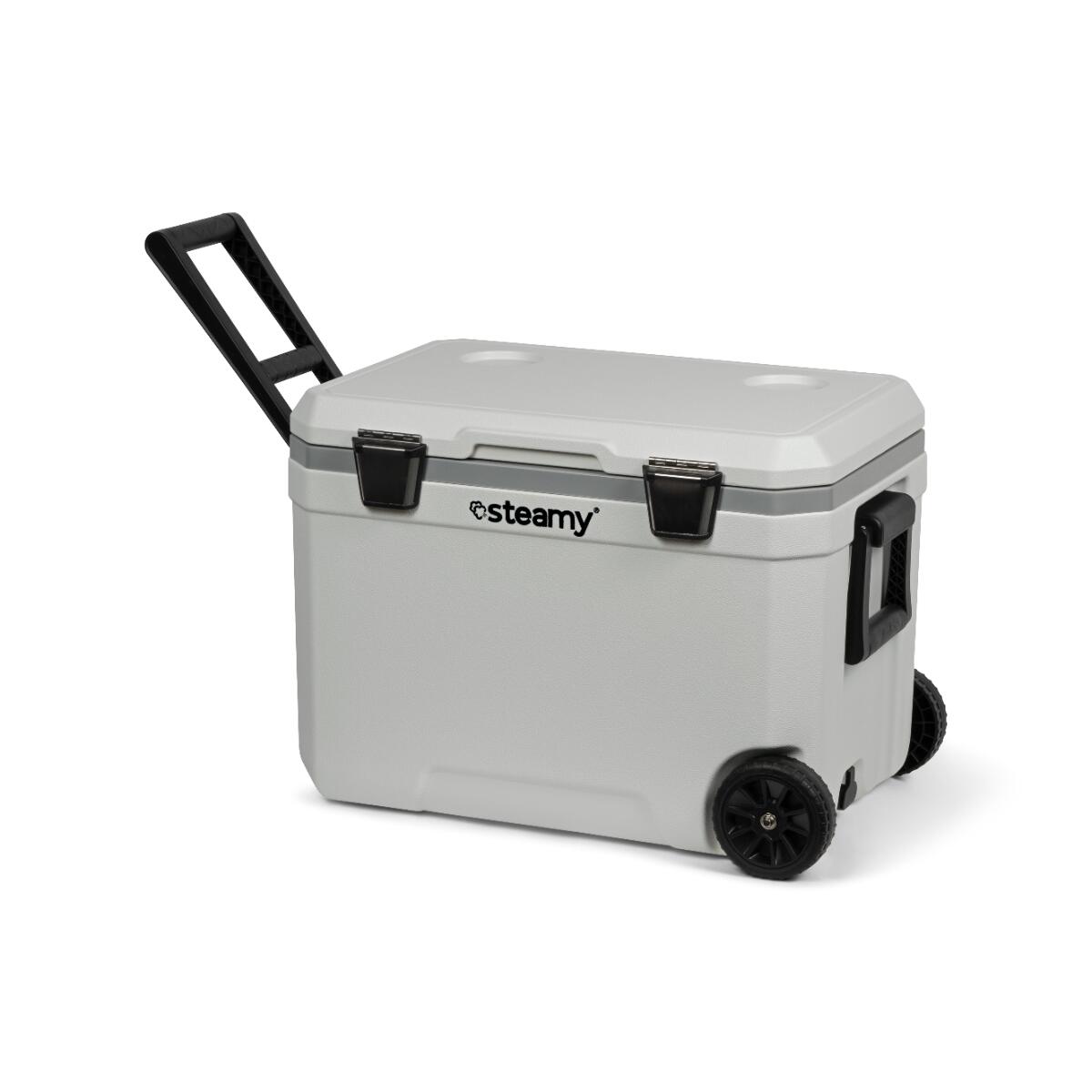Steamy marine 45 geladeira rígida portátil sobre rodas, 45l