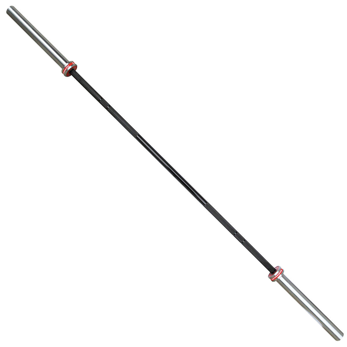 Barra de alumínio "Barbell" 220cm Ø 50mm + 2 batentes de disco