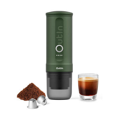 Nano Tragbare Espressomaschine – Reisekaffeemaschine – Perlweiß