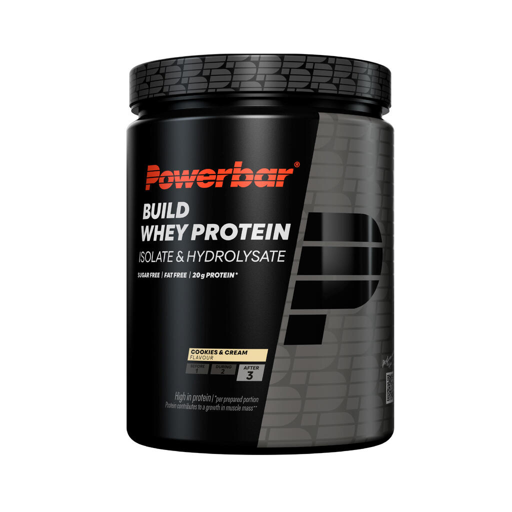 Protein isolate & hydrolysate cookies and cream PowerBar Build Whey