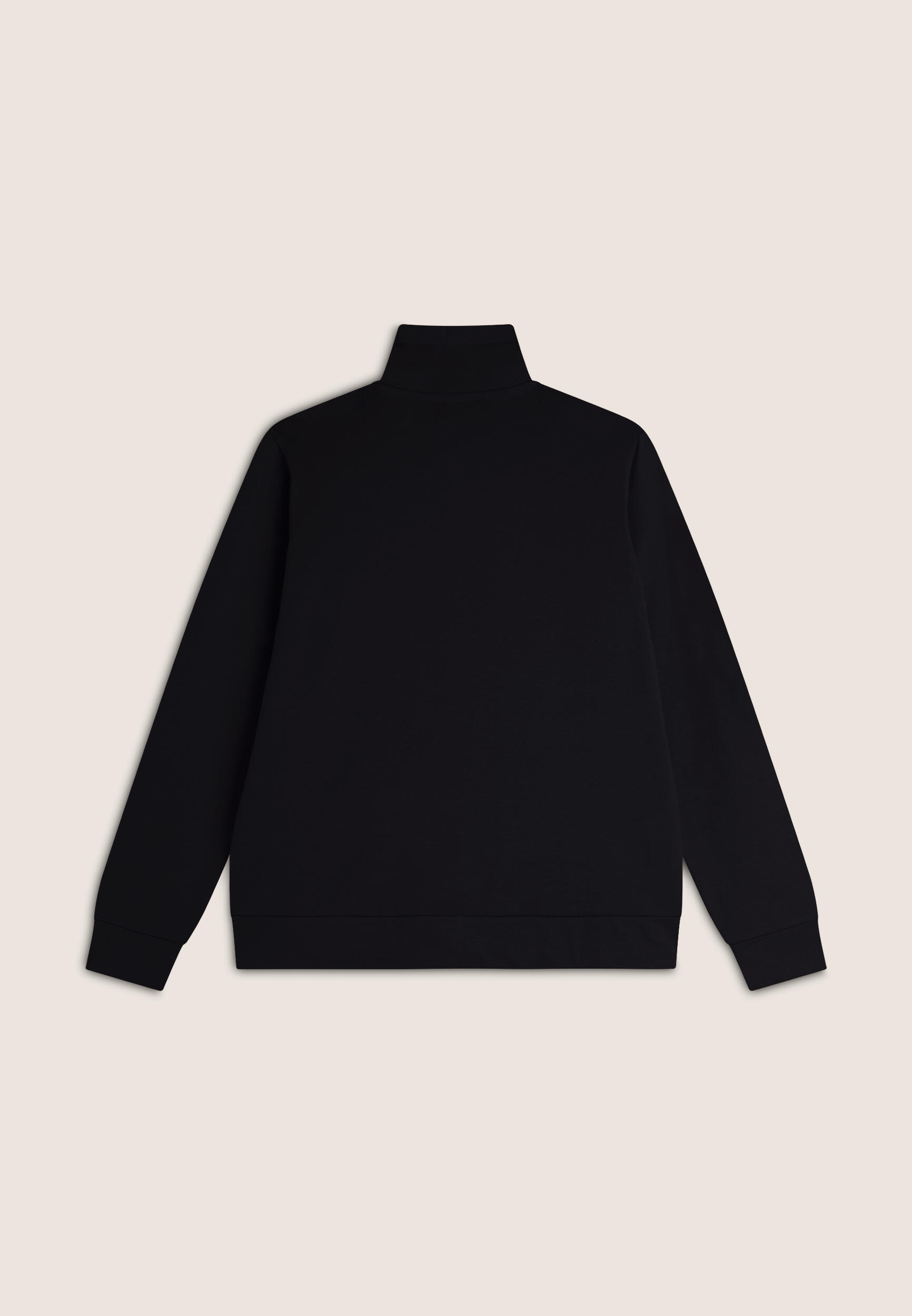 Felpa donna comfort fit zip e collo alto con interno floreale 2/3