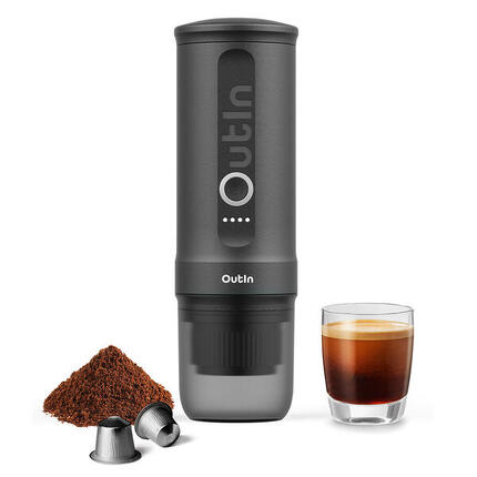 Nano Tragbare Espressomaschine – Reisekaffeemaschine – Perlweiß