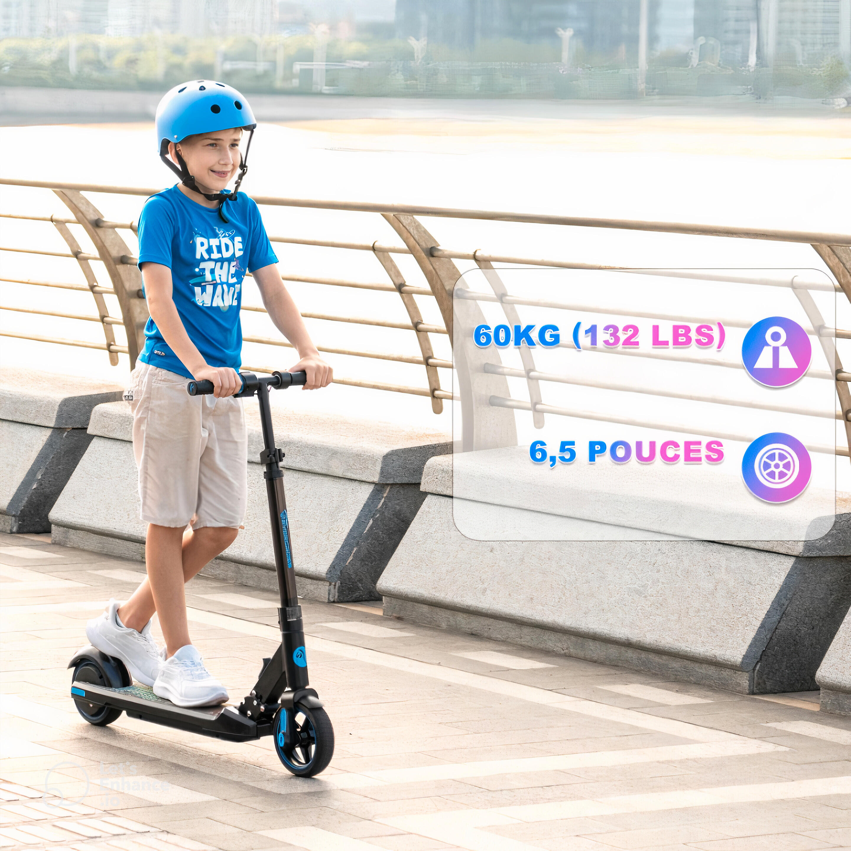 Hulajnoga elektryczna składana EVERCROSS EV06C 6,5" 15 km/h dzieci 6-12 5/6