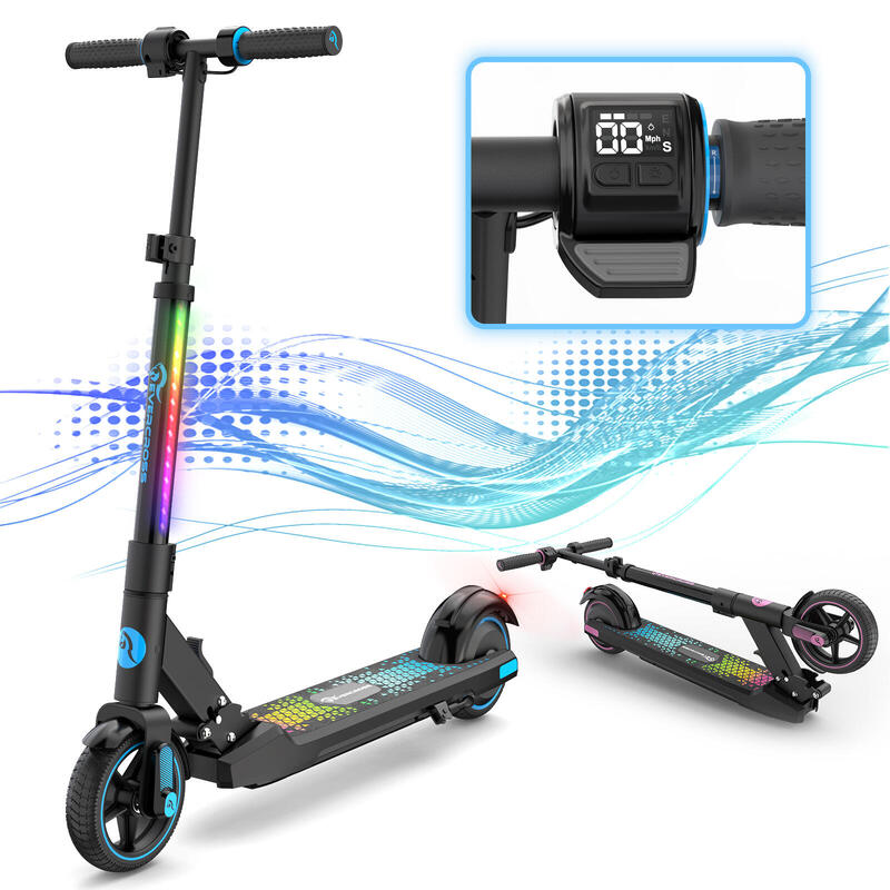 Trottinette Éectrique pliable Enfants 6-12 Ans EVERCROSS -EV06C Bleu