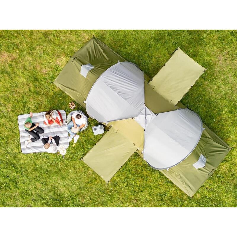 Tenda de campismo cúpula Hammerfest Protect 4 pessoas - chão tenda cosido