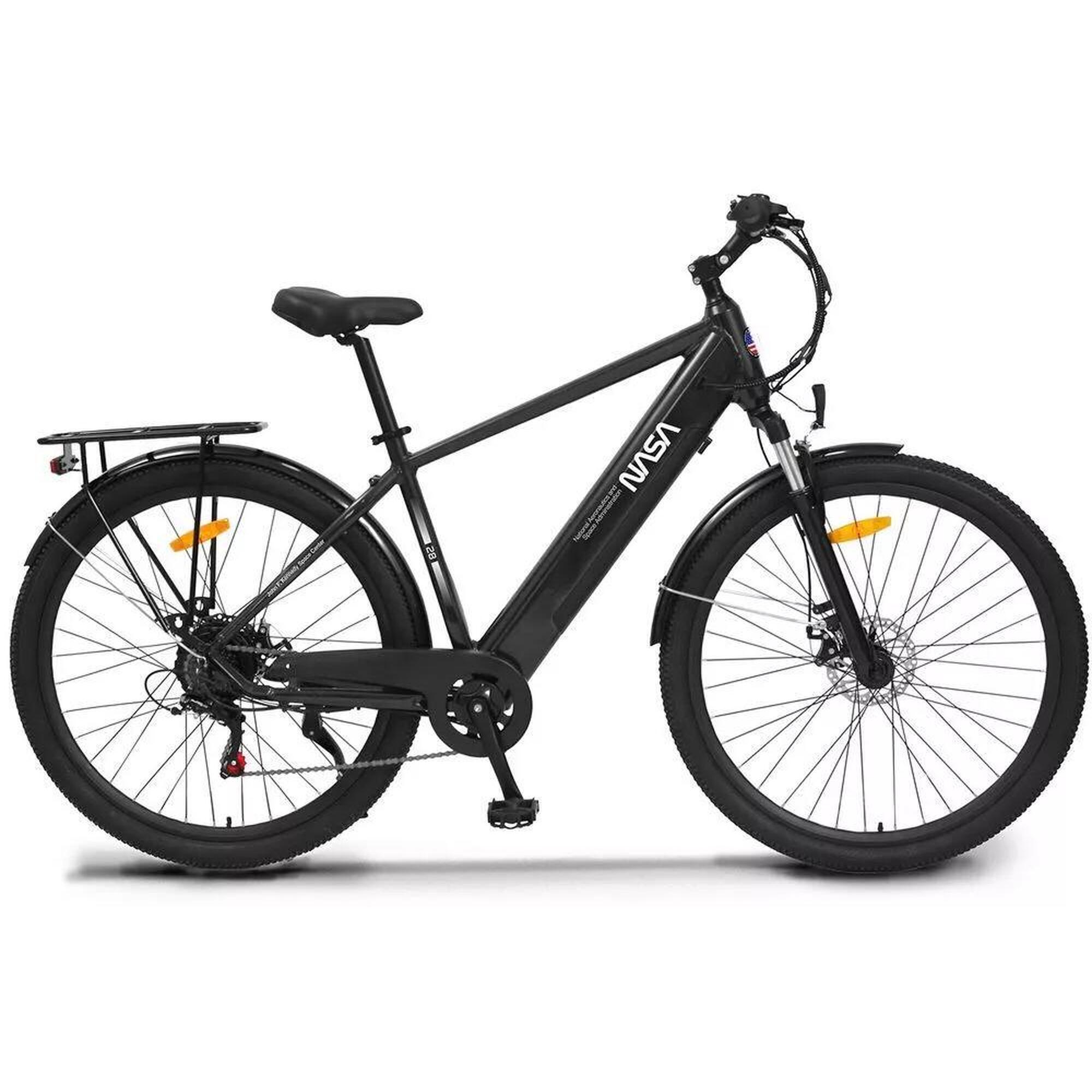 Rower Elektryczny Trekkingowy NASA SATURN z bagażnikiem 13Ah 28" M