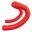 Ruban de cintre Supacaz - Suave - Rouge fluo + Bouchons SL
