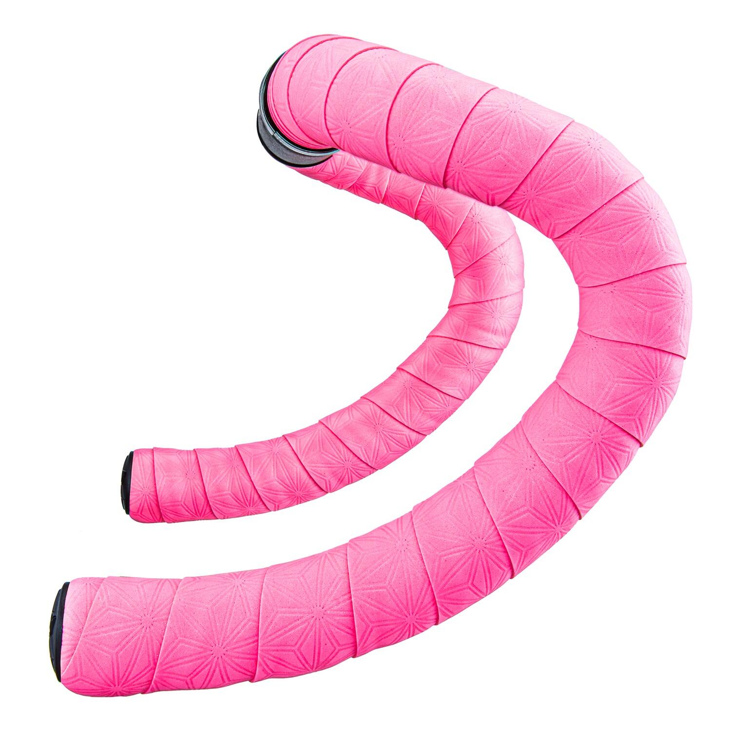 SUPACAZ Nastro manubrio ciclismo Supacaz - Suave - Rosa neon + Tappi SL