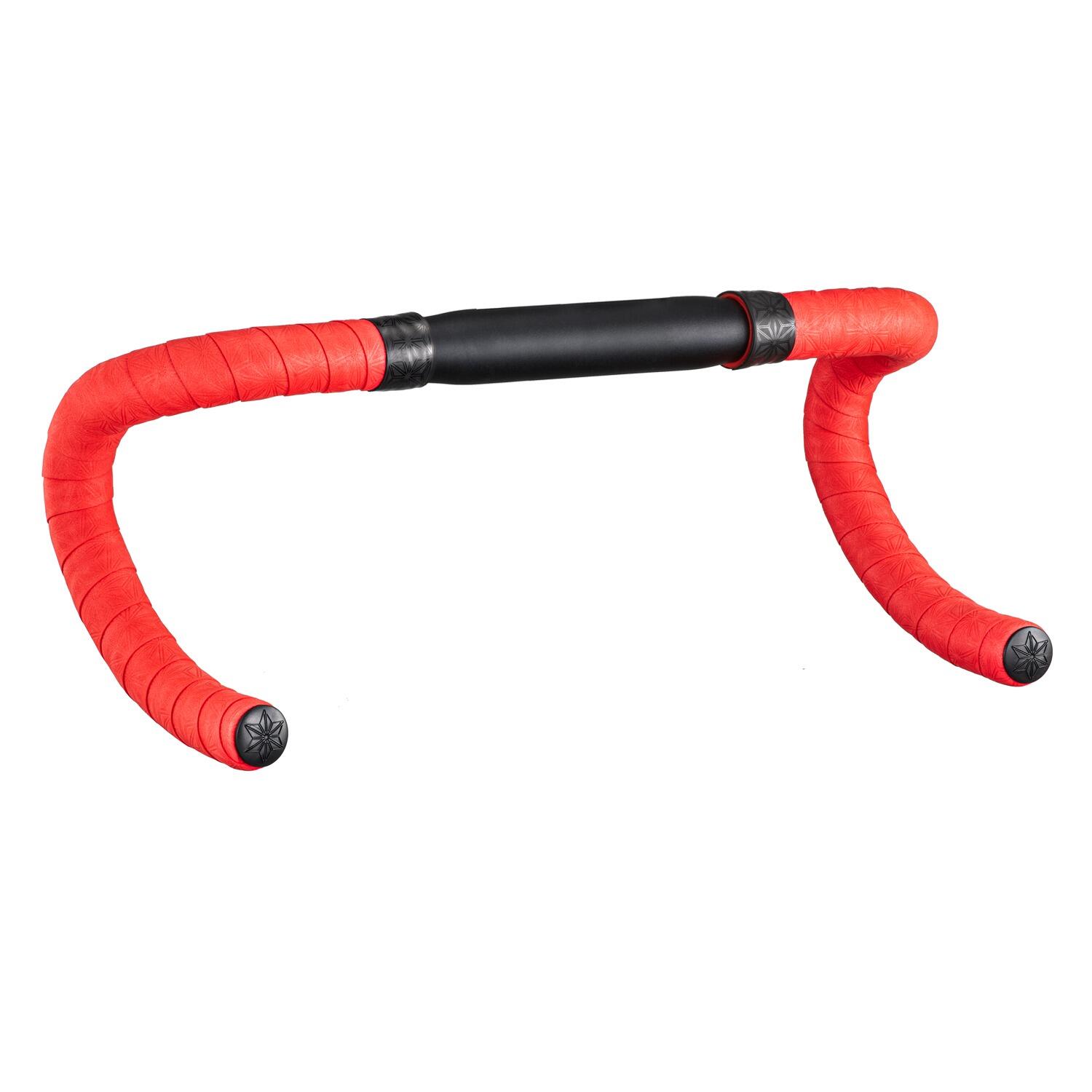 Ruban de cintre Supacaz-Suave-Rouge fluo+Bouchons SL 3/5