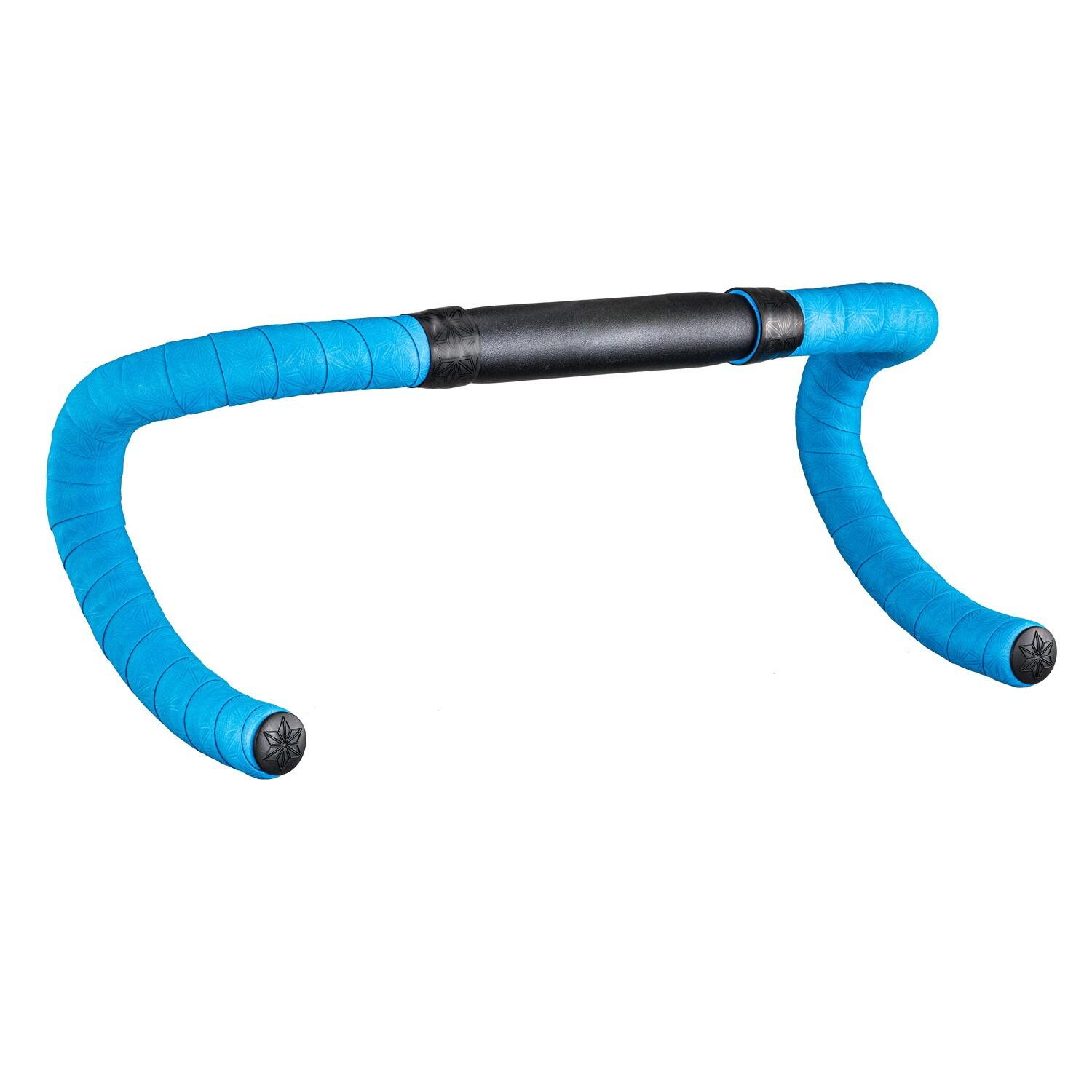 Ruban de cintre Supacaz-Suave-Bleu fluo+Bouchons SL 3/5
