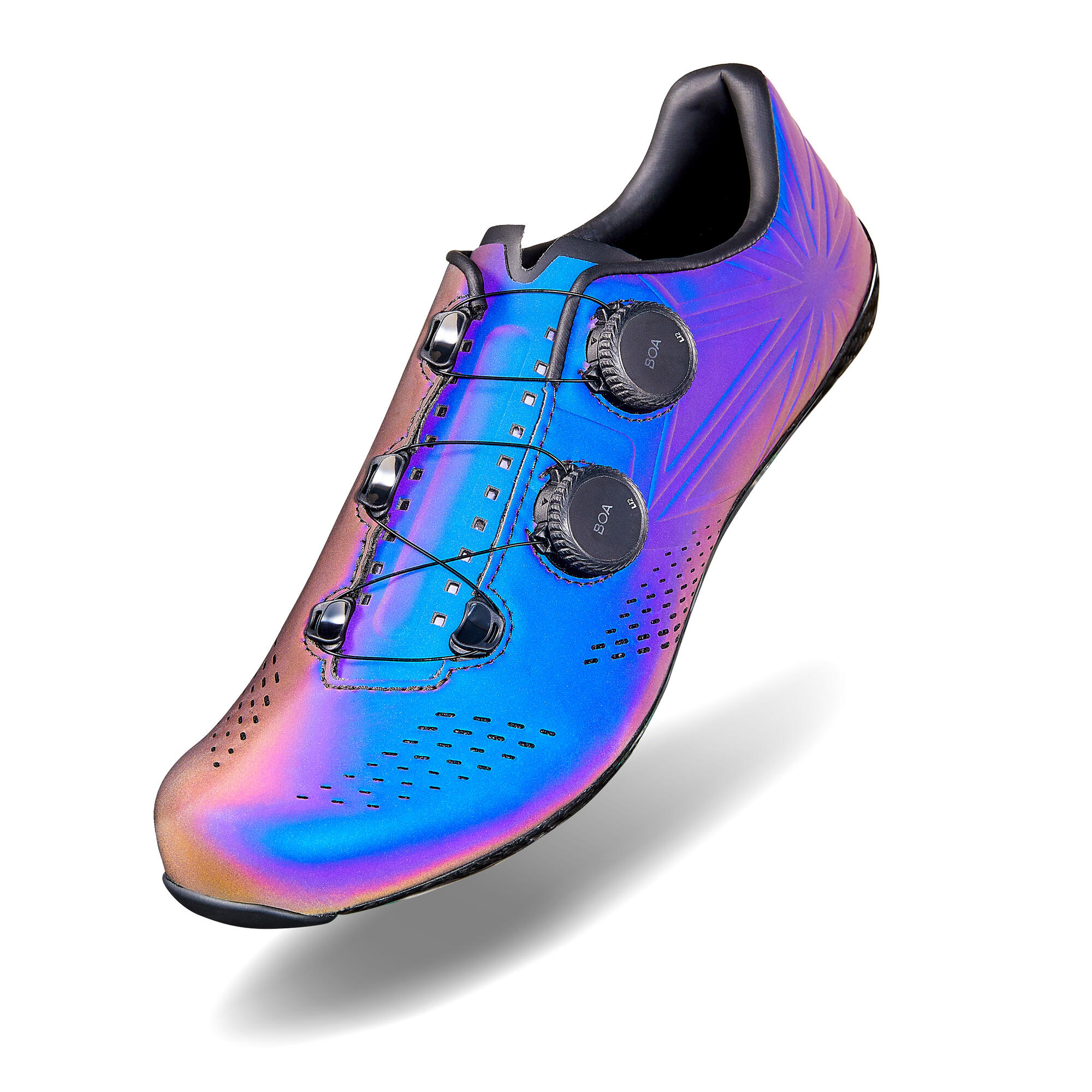 Supacaz Kazze Oil Slick Reflectante Carbon Zapatillas Carretera-EU 40 4/5