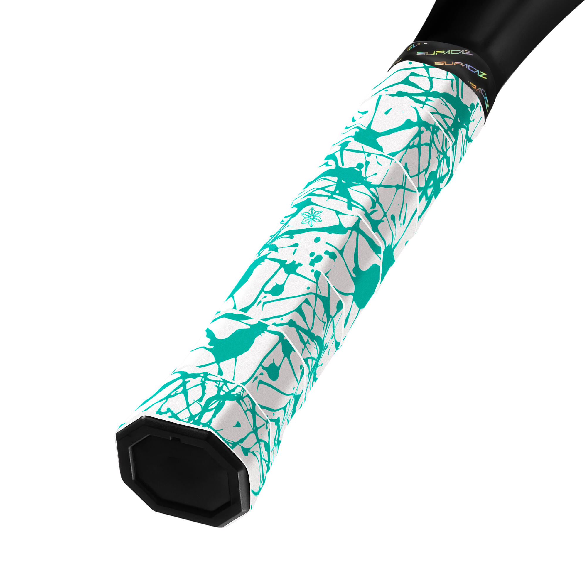 Supacaz Super Sticky Kush-Overgrip de Ténis-Splat-Azul Glacier 2/3