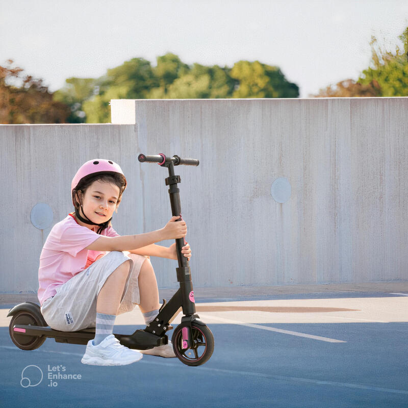 Trottinette Éectrique pliable Enfants 6-12 Ans EVERCROSS -EV06C Rose