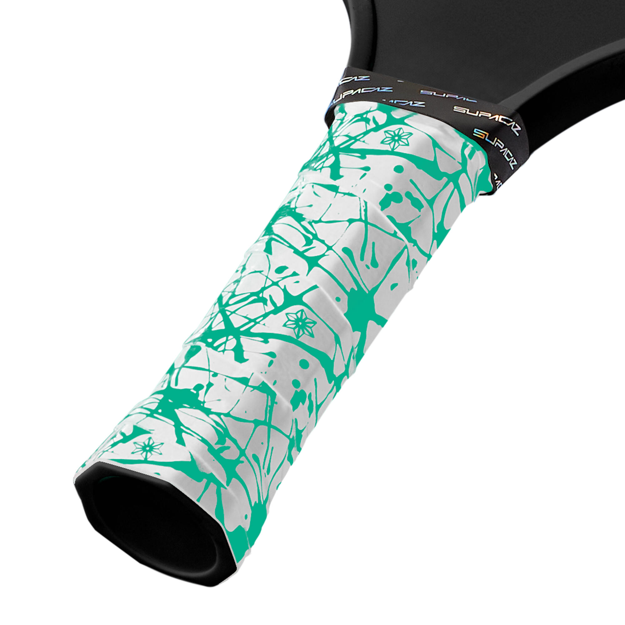 Supacaz Super Sticky Kush-Pickleball-Splat Ice Blue 2/3