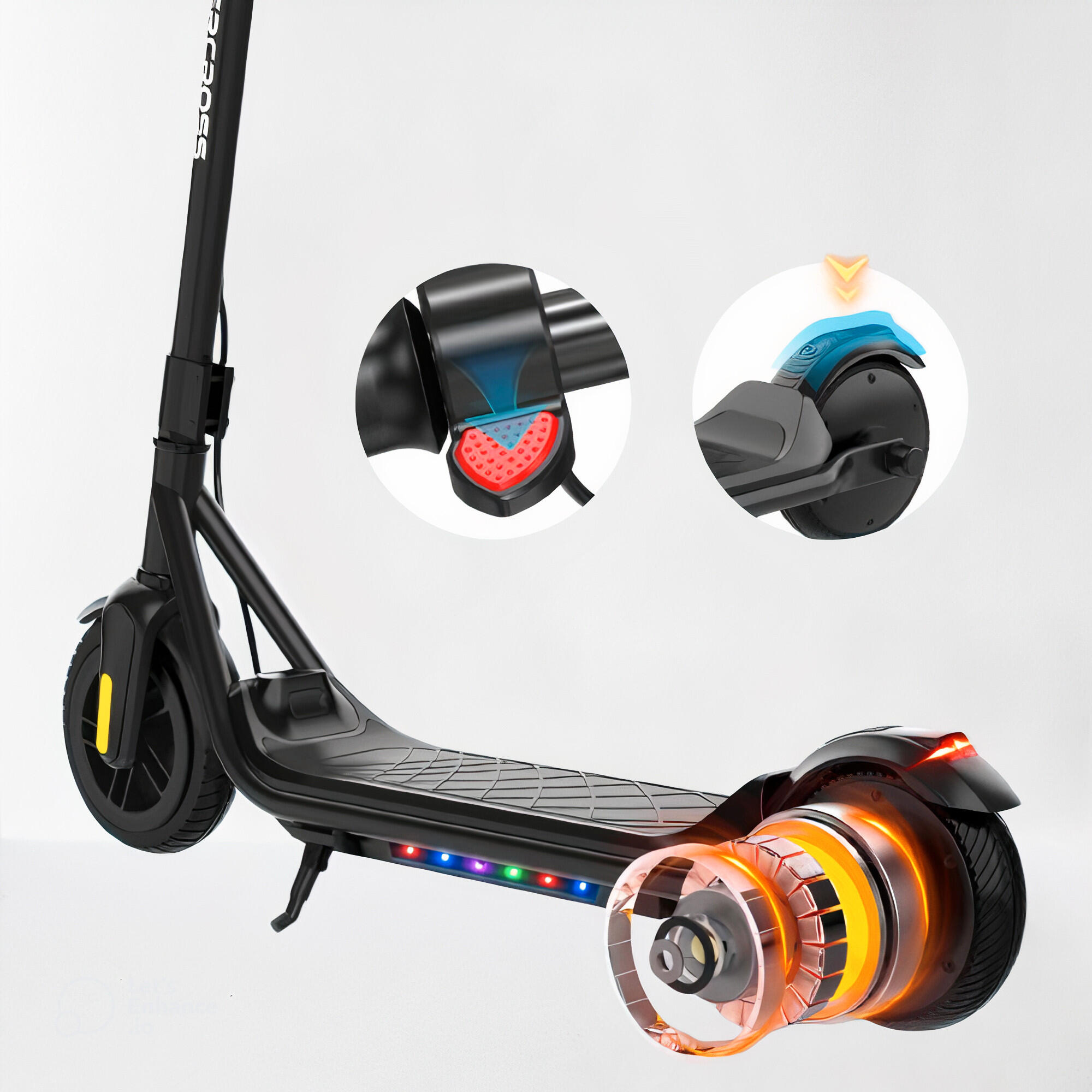 Elektrische Step voor Kinderen EVERCROSS TECH - E6 Zwart 4/5